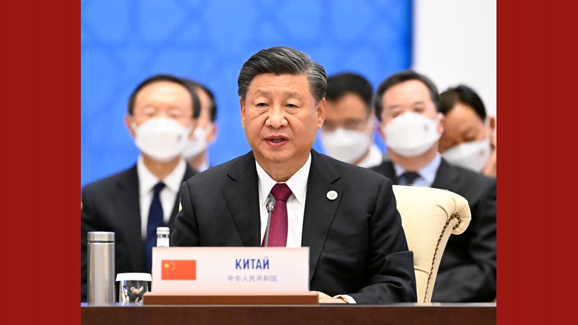 Xi Jinping appelle l'OCS à renforcer la coopération et à batir une communauté d'avenir partagé de l'OCS encore plus solide